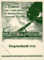 KRIEGSWEIHNACHT 1942 - EISENBAHNARTILLERIE RÜGENWALDE I - War 1939-45