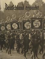 Sammelbild-Album WK II - DEUTSCHLAND ERWACHT Kpl. Mit Umschlag I - Oorlog 1939-45