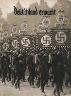 Sammelbild-Album WK II Deutschland Erwacht Werden Kampf Und Sieg Der NSDAP 1933 Zigaretten Bilderdienst Hamburg Bahrenfe - Oorlog 1939-45