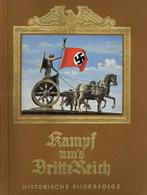 Sammelbild-Album WK II Kampf Ums Dritte Reich Zigaretten Bilderdienst Altona Bahrenfeld 1933 Kompl. II - Oorlog 1939-45