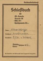 WK II Dokumente Schießbuch 1945 I-II - Oorlog 1939-45