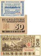 WK II Lot Mit 5 Prämienscheinen Der Reichslotterie I-II - Oorlog 1939-45