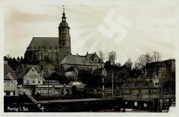 Aufgehende Sonne WK II - PENIG,Sa. , Ecke Gestoßen - War 1939-45