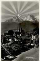 Aufgehende Sonne WK II Berchtesgaden (8240) WK II  Foto AK I-II - War 1939-45