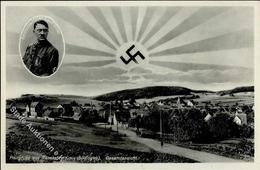 Aufgehende Sonne WK II Ranstadt (6479) WK II Hitler  Foto AK I-II - Weltkrieg 1939-45