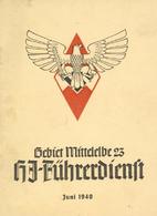 Buch WK II HJ Führerdienst Gebiet Mittelelbe 23 3 Hefte 1939-41 Einige Abbildungen II (fleckig) - 5. Guerre Mondiali