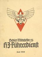 Buch WK II HJ Führerdienst Gebiet Mittelelbe 23 3 Hefte 1939-41 Einige Abbildungen II (fleckig) - 5. Guerras Mundiales