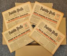 Buch WK II Partie Mit Circa 140 Zeitungen Badische Presse 1941-43 II - 5. Wereldoorlogen