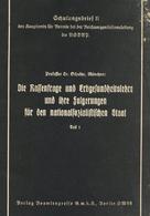 Buch WK II Schulungsbrief Die Rassenfrage Und Erbgesundheitslehre U. Ihre Folgerungen Für Den NS Staat Schultze, Prof. D - 5. World Wars