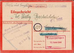 FELDPOST WK II - Rote Eilnachrichtenkarte AUGSBURG 29.2.1944 I - Oorlog 1939-45