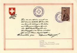 Feldpost WK II Schweiz Persönlicher Stab Des Generals Weihnachten 1944 I-II Noel - Oorlog 1939-45