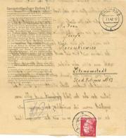 KZ-BRIEF DACHAU 7.8.42 - Mit Zensur I-II - Weltkrieg 1939-45