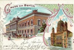 Synagoge BERLIN - Litho Mit Synagoge I-II Synagogue - Giudaismo