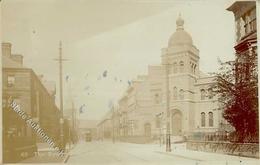 Synagoge LEICESTER,England - Foto-Ak 1905, Etwas Fleckig! Synagogue - Judaisme