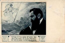 Judaika Theodor Herzl I-II (fleckig) Judaisme - Jodendom