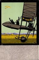 BAYERN - LUFTPOST-Künstlerkarte 1912 - Sign. Edwin Menel I - Altri & Non Classificati