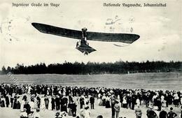 Flugereignis Ing. Grade Berlin Johannisthal Flug Woche 1910 I-II Aviation - Other & Unclassified