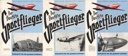Flugzeug WK II 10 Zeitschriften Der Deutsche Sportflieger 1943 In Original Sammelmappe I-II Aviation - Other & Unclassified