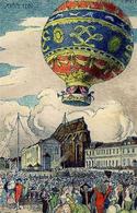 ZÜRICH - GORDON-BENNETT-WETTFLIEGEN 1909 Künstlerkarte I - Other & Unclassified