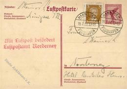 Flugpost 1928, DR, Mi.Nr.P169 U.a., 5 Pf Luftpostkarte Mit 3 Pf Zusatz, Altersspuren, DB HANNOVER FLUGHAFEN 19.7.28", L2 - Other & Unclassified