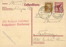 Flugpost 1928, DR, Mi.Nr.P169 U.a., 5 Pf Luftpostkarte Mit 3 Pf Zusatz, Altersspuren, DB HANNOVER FLUGHAFEN 19.7.28", L2 - Sonstige & Ohne Zuordnung