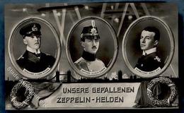 Zeppelin Unsere Gefallenen Helden Foto AK I-II Dirigeable - Airships