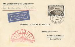 ZEPPELINPOST Sieger 119 - Zeppelinbrief POLARFAHRT 1931 Mit DR 458 Polarfahrt EF, Kein Abwurf-o, Mi. 1100.- I-II - Dirigibili