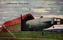 BADEN-BADEN - Luftschiffhalle Mit Zeppelin I-II Ecken Gestoßen Dirigeable - Dirigibili