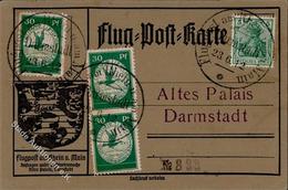 FLUGPOST RHEIN-MAIN 1912 - 3x 30 Pfg.-So-Marke O Darmstadt 23.6.12", Sieger 12a, 335.- I-II" - Dirigeables