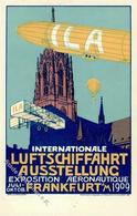 ILA FRANKFURT/Main 1909 . Offiz. Karte Nr. 3, I - Airships