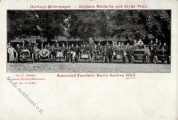Auto Fernfahrt Berlin Aachen Dürkopp Motorwagen 1900 I-II(Klebereste RS) - Other & Unclassified