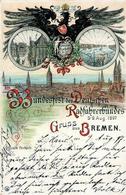 Fahrrad Bremen (2800) Bundesfest Des Deutschen Radfahrerbundes 1897 I-II Cycles - Sonstige & Ohne Zuordnung