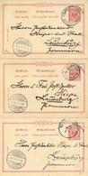 Deutsche Post China Lot Mit 4 Ganzsachen Tsingtau 1898 I-II - Ohne Zuordnung