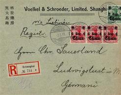 Deutsche Post China SHANGHAI 2.3.13 Firmen R-Brief Nach Ludwigslust Via Sibirien I-II - Non Classificati