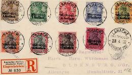 Deutsche Post Marokko Larache 23.4.02 R-Brief I-II - Zonder Classificatie