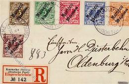 Deutsche Post Marokko Larache 4.2.00 R-Brief I-II - Non Classificati