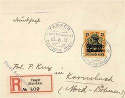 Deutsche Post Marokko Tanger 18.6.11 R-Brief I-II - Non Classés