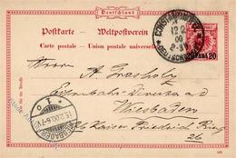 Deutsche Post Türkei CONSTANTINOPEL GS 12.2.1900 I-II - Unclassified