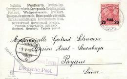 Deutsche Post Türkei Jerusalem Seltener Nebenstempel Aus Jerusalem Deutsche Post I-II - Non Classificati
