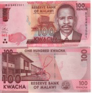 MALAWI  New Date   100 Kwacha   Dated   1st January 2017  UNC    ( P65c ) - Malawi