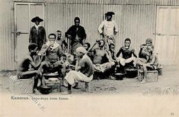 Kolonien Kamerun Croo Boys Beim Essen I-II Colonies - Non Classés