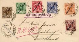 Kolonien Marshall Inseln JALUIT 2.12.00 Satzbrief Mit Handschriftlichen Einschreibevermerk Colonies - Zonder Classificatie