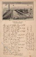 Vorläufer Cuxhaven (2190) Schiffsbrücke Alte Liebe  1887 I-II - Unclassified