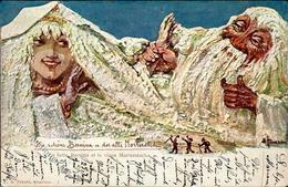 Berggesicht Sign. Hansen Die Schöne Bernina U. Der Alte Morteratsch Künstlerkarte 1897 I-II - Fiabe, Racconti Popolari & Leggende