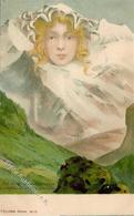 Berggesichter Eine Jungfrau Ohne Gleichens 1898 Künstler-Karte I-II Face à La Montagne - Other & Unclassified