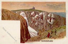 Berggesichter Riesengebirge Schneegruben Künstler-Karte I-II Face à La Montagne - Other & Unclassified