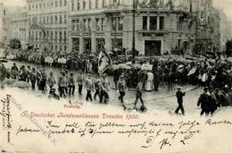 Schützenfest Dresden (o-8000) Bundesschiessen Festumzug 1900 I-II - Sonstige & Ohne Zuordnung