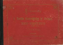 Schützenfest Stuttgart (7000) V. Deutsches Bundesschießen Der Festzug 1875 Leporello Verlag Gustav Weise Litho I-II - Altri & Non Classificati