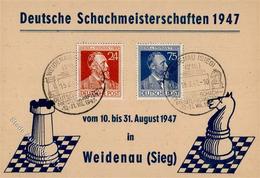 Schach Weidenau (5900) Deutsche Schachmeisterschaften 1947 I-II - Scacchi