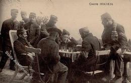 Schach WK I Soldaten Ansichtskarte 1916 I-II - Scacchi